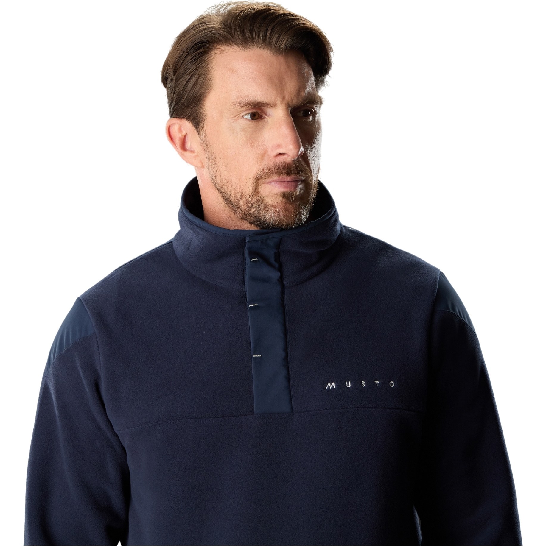 2025 Musto Heren Evo Polartec 200 Pullover Fleece 8259 - Navy
